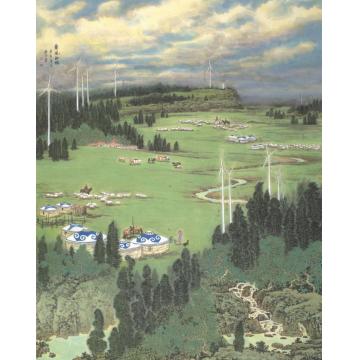 关奇油画风景惠风和畅字画之家