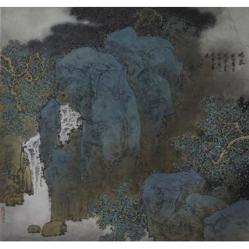关奇国画山水鸣泉字画之家