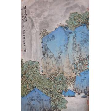 关奇国画山水清泉鸣幽谷字画之家