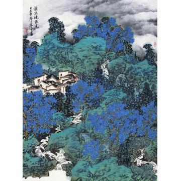 关奇油画风景山外云起字画之家