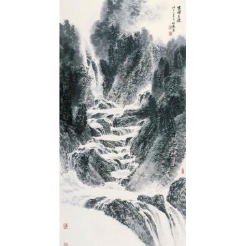 关奇国画山水生命之源字画之家