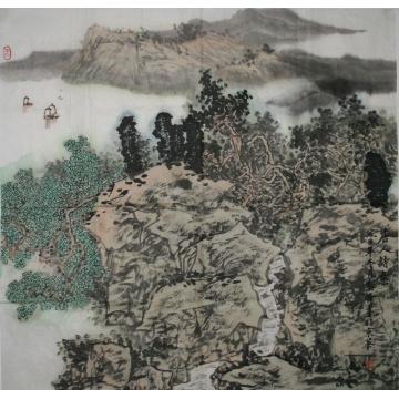 关奇国画山水唐人诗意字画之家