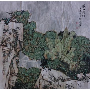关奇油画风景溪山清韵字画之家