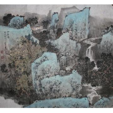 关奇国画山水仙居图字画之家