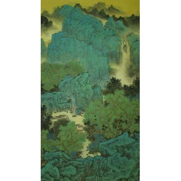 关奇国画山水幽谷泉鸣字画之家