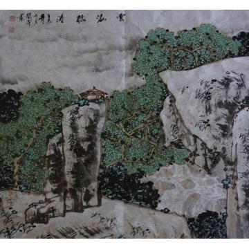 关奇油画风景云海听涛字画之家