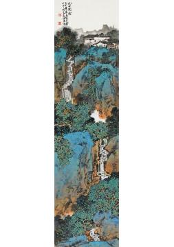 关奇国画山水九曲涧壑字画之家