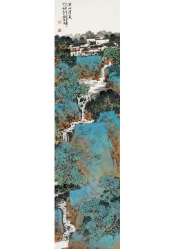 关奇国画山水溪山清夏字画之家