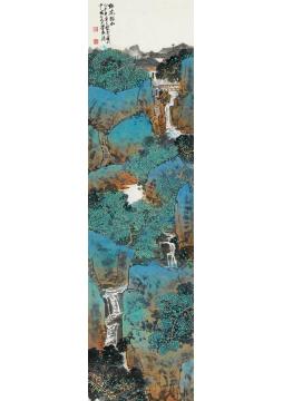 关奇国画山水野花临水字画之家