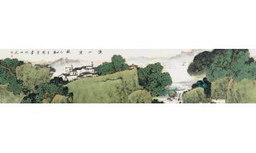 关奇国画山水溪山清韵字画之家