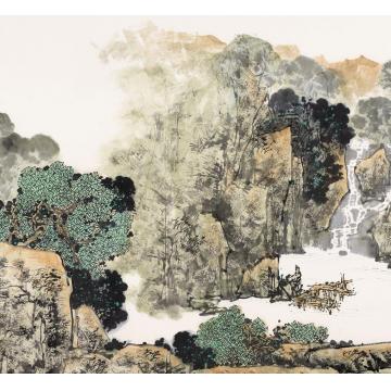 关奇油画风景听泉字画之家
