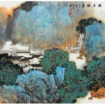关奇油画风景听泉字画之家