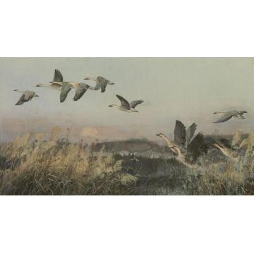 王易霓油画风景再见北方字画之家