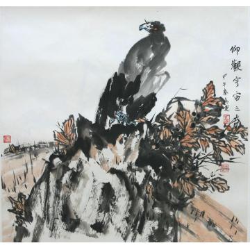 王易霓国画花鸟仰观宇宙之大字画之家