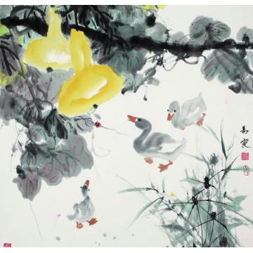 王易霓国画花鸟福禄字画之家