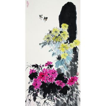 王易霓国画花鸟云淡天高字画之家