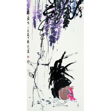 王易霓国画花鸟藤荫下字画之家