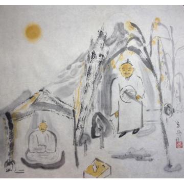 马米娜国画人物高士图字画之家