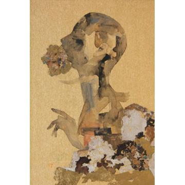 杨洋国画人物你若盛开之四字画之家