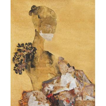 杨洋国画人物你若盛开之五字画之家