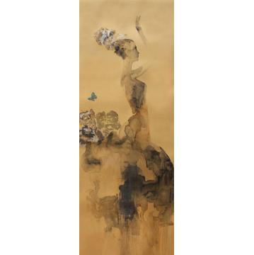 杨洋国画人物仲夏之梦之一字画之家