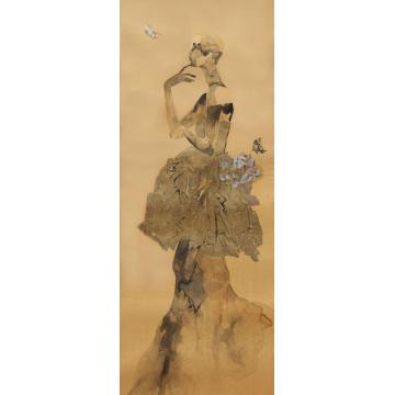 杨洋国画人物仲夏之梦之二字画之家