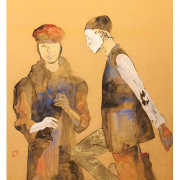 杨洋国画人物归来字画之家