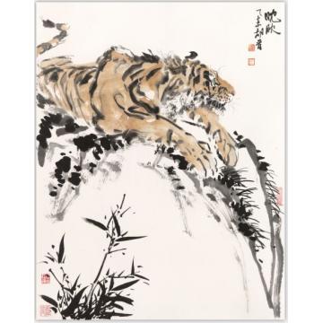 胡晋国画动物眈眈字画之家