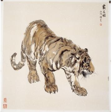 胡晋国画动物霸王图字画之家