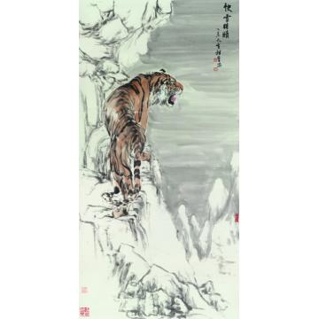 胡晋国画动物快雪时晴字画之家