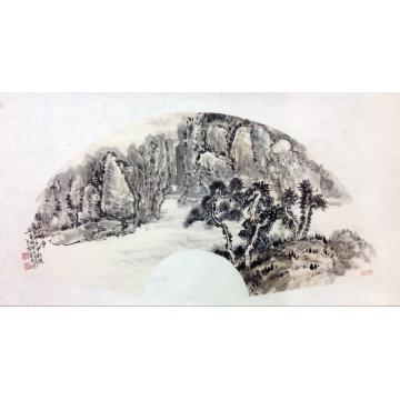 黄银松国画山水秋山明净字画之家