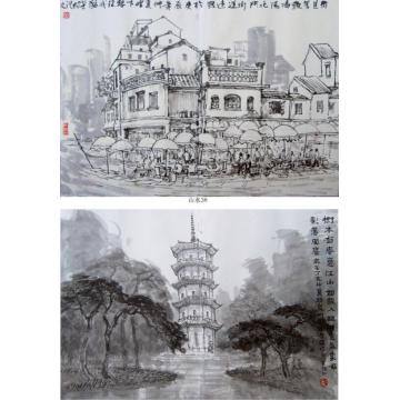 黄银松油画风景黄银松风景画作字画之家