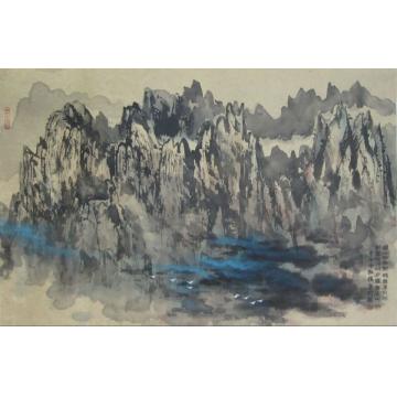 黄银松国画山水黄银松山水画作字画之家