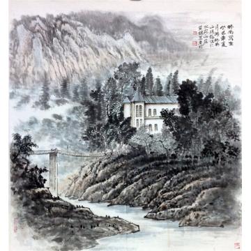黄银松国画山水终南写生字画之家