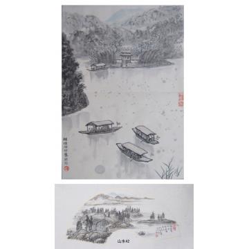 黄银松国画山水黄银松山水画作字画之家