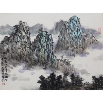 黄银松国画山水黄银松山水画作字画之家