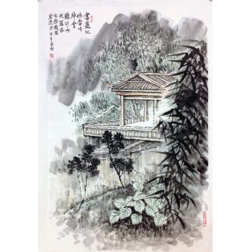 黄银松油画风景黄银松风景画作字画之家