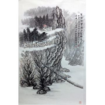 黄银松国画山水黄银松山水画作字画之家