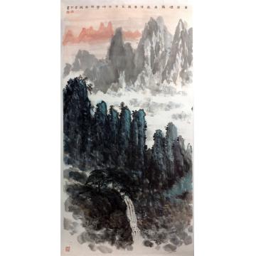 黄银松国画山水黄银松山水画作字画之家