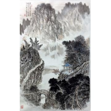 黄银松国画山水黄银松山水画作字画之家
