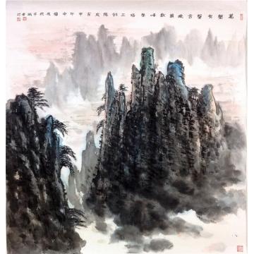 黄银松国画山水黄银松山水画作字画之家