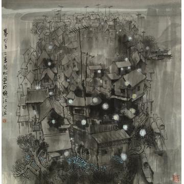 黄银松油画风景无题字画之家