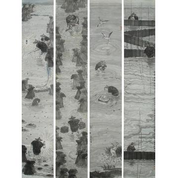 黄银松国画人物无题字画之家