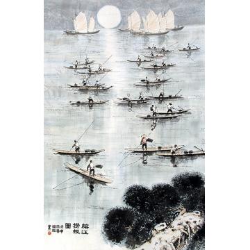 黄银松国画人物无题字画之家