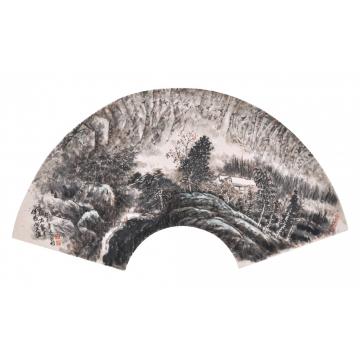 黄银松国画山水高松出象木，伴我向天涯字画之家