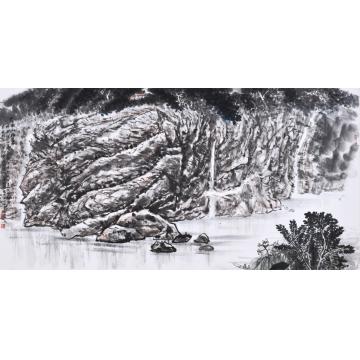 黄银松国画山水终南山印象字画之家
