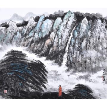 黄银松国画人物李白诗意字画之家