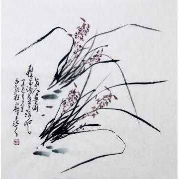 程永利国画花鸟兰草2字画之家