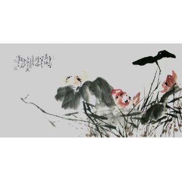 程永利国画花鸟静荷禅心字画之家