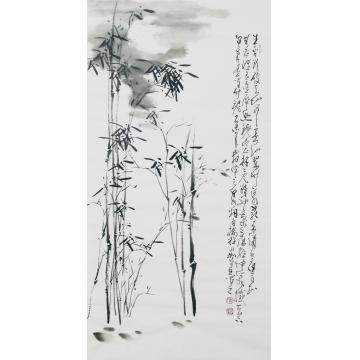 程永利国画花鸟竹月图字画之家